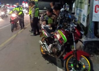 Ngeyel Gunakan Knalpot Brong !  Motor Ini  Disita Satlantas Karanganyar