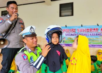 Polisi Sahabat Anak Satlantas Polres Karanganyar, Tanamkan Pribadi Tertib Berlalulintas
