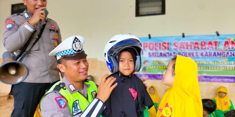 Polisi Sahabat Anak Satlantas Polres Karanganyar, Tanamkan Pribadi Tertib Berlalulintas