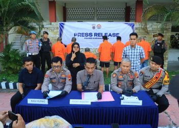 Polres Karanganyar Gelar Press Release Ungkap Kasus Curas Berujung Maut, 7 Tersangka Ditangkap