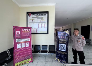 Polres Karanganyar Sosialisasikan SP4N LAPOR di Berbagai Layanan Publik Polres Karanganyar